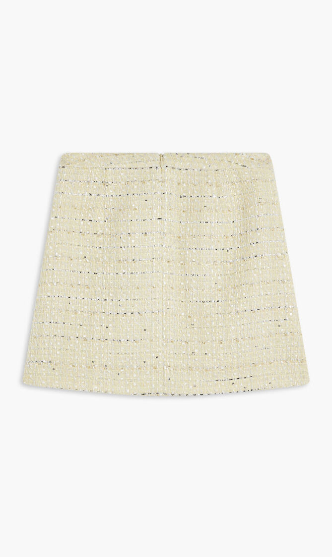 YELLOW BOUCLE MINI SKIRT YELLOW BOUCLE MINI SKIRT