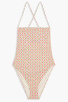 PRINTED TIE-BACK ONE-PIECE