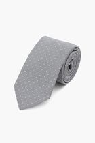 Dot Print Silk Tie