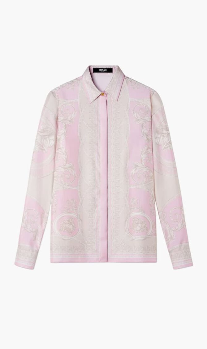 FORMAL SHIRT COUPE DES DIEUX BAROCCO FOULARD ON RESPONSIBLE SILK TWILL