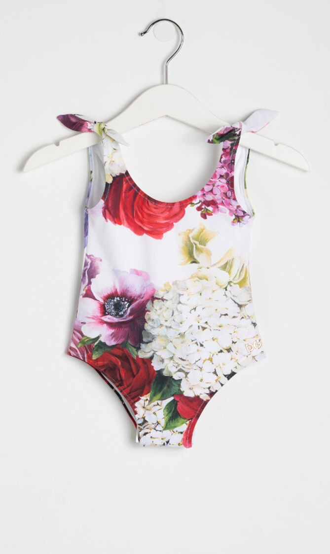 Floral Print One Piece Swimsuit
