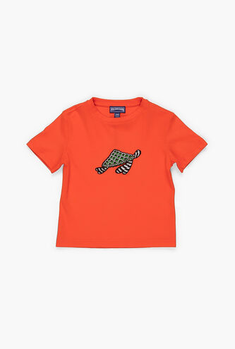 Embroidered Turtle Swim T-Shirt