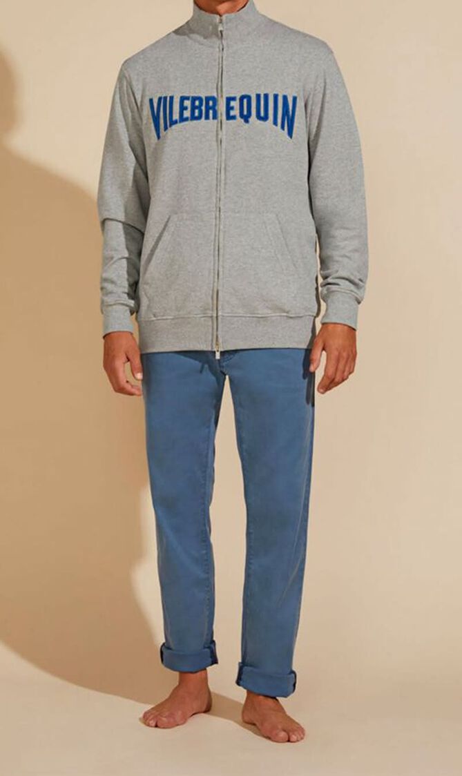 ROUX SWEAT CR24 FZ VBQ VELVET BLEU MARINE