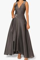 Bead Embellished Iridescent Organza Gown