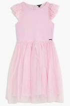 MIXED FABRIC SS DRESS_CEREMONY