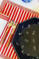 Striped Placemat, Tomato Red