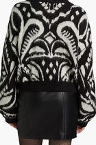 Pineapple Ikat Knit Crewneck Sweater