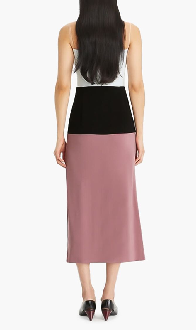 COLORBLOCK JERSEY DRESS