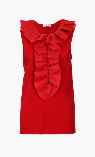 Rouches Sleevesless Blouse