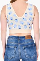 V Neck Embroidered Sleeveless Tank