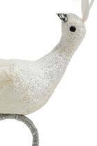 حلقة مناديل المائدة فروست بيرد باللونين الابيض والفضّي