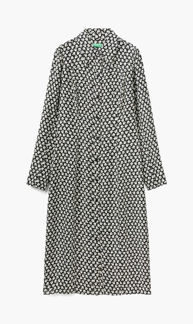 Printed Midi Dress