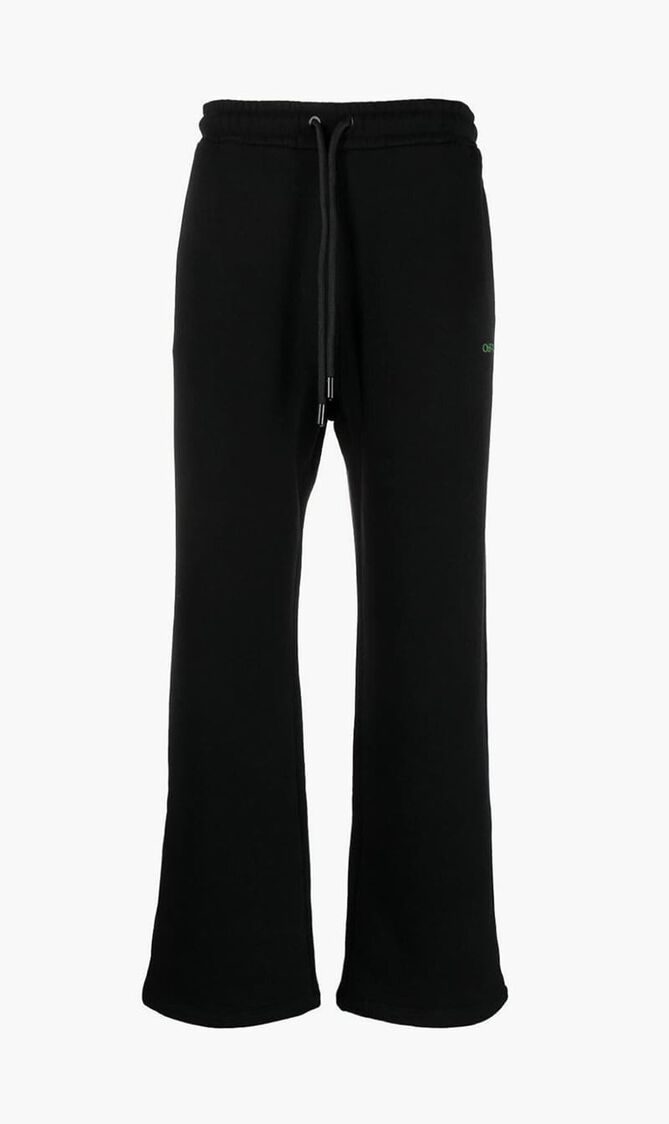 MOON CAM ARROW SWEATPANTS BLACK GREEN