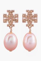 KIRA PAVE PEARL DROP EARRING