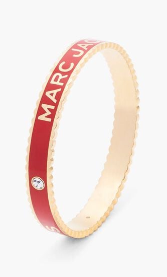 The Medallion Scalloped Bangle Bracelet