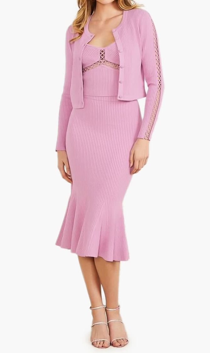 Marciano Low Ruffles Midi Skirt