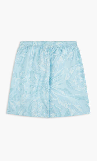 SHORTS BAROCCO PRINT SILK TWILL FABRIC