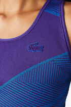 Contrast Striped Seamless Sports Bra