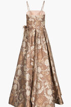 Straight Across Pleated Ball Gown