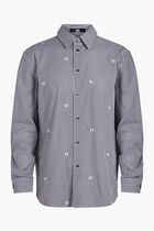 KL MONOGRAM STRIPE SHIRT
