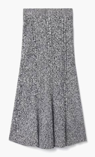 Mouline Rib Knit Skirt