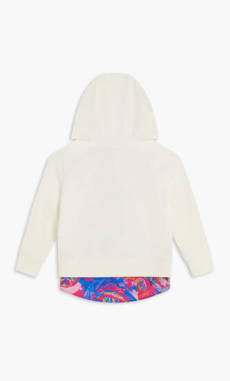 DRESS FELPA + POPELINE KALEIDOSCOPIC BAROCCO KIDS + ST. LOGO