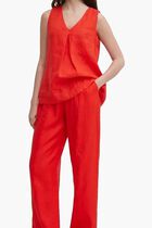 Sleeveless Blouse in Pure Linen