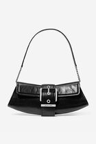 Colby Small Crackled Leather Convertible Clutch