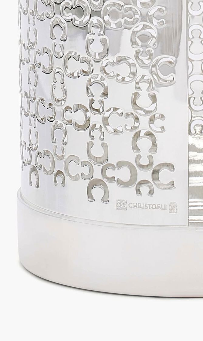 Iconik Candle Holder Silver Plated