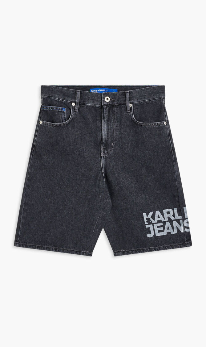 KLJ RELAXED SHORT LOGO DENIM
