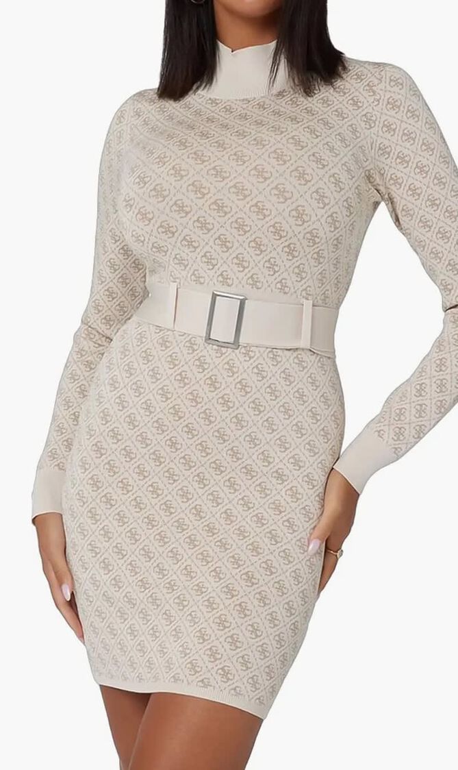 4g Logo Sweater Mini Dress