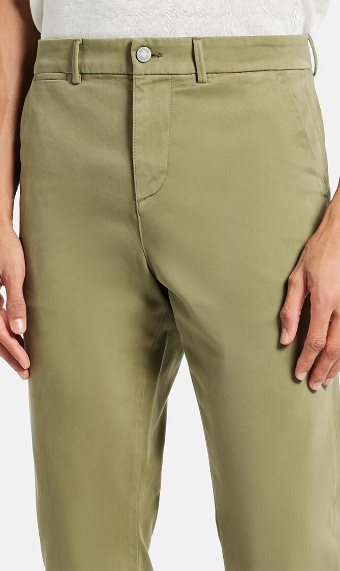 SLIMMY CHINO SATEEN JUNGLE