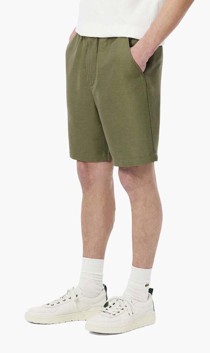 Regular Fit Linen Blend Shorts