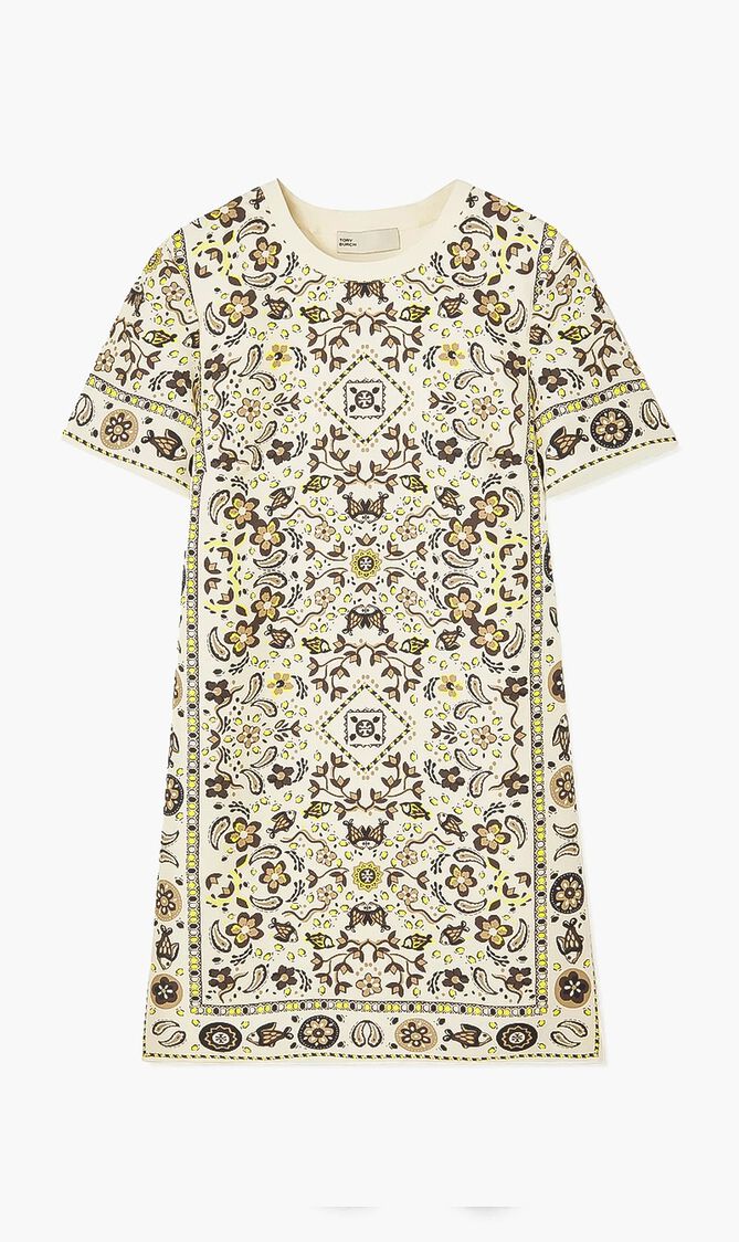 Silk Front Tshirt Dress