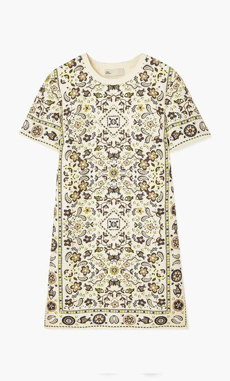 Silk Front Tshirt Dress