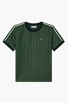 Slim Fit Monogram Jacquard T Shirt