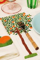 Orange Tree Napkin, White Orange Tree Napkin, White