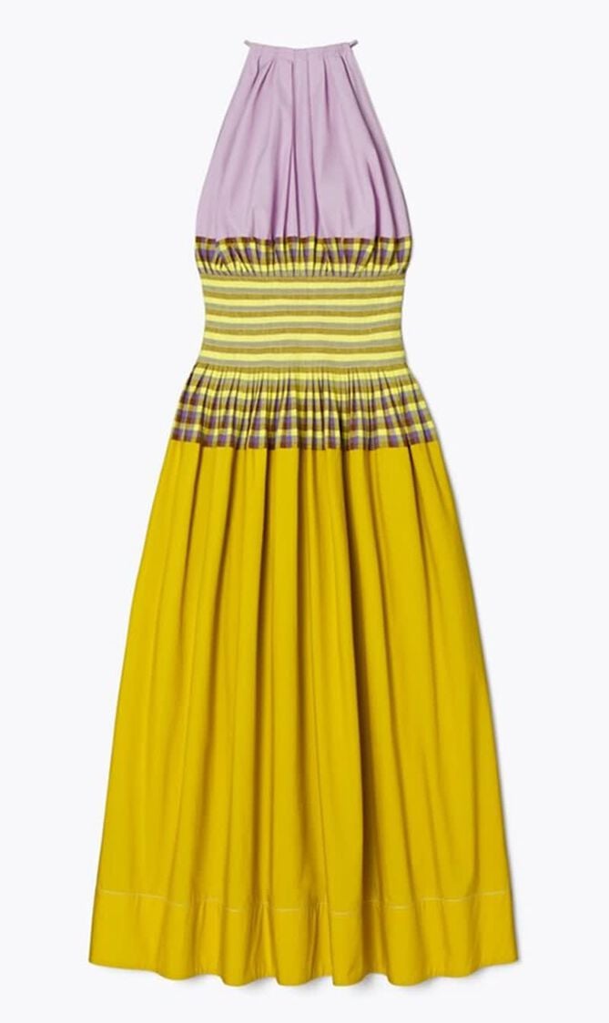 Veronica Plaid Colorblock Dress