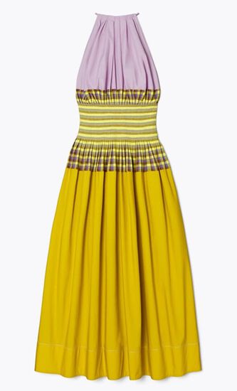 Veronica Plaid Colorblock Dress