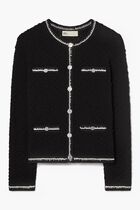 KENDRA LOGO LACE CARDIGAN