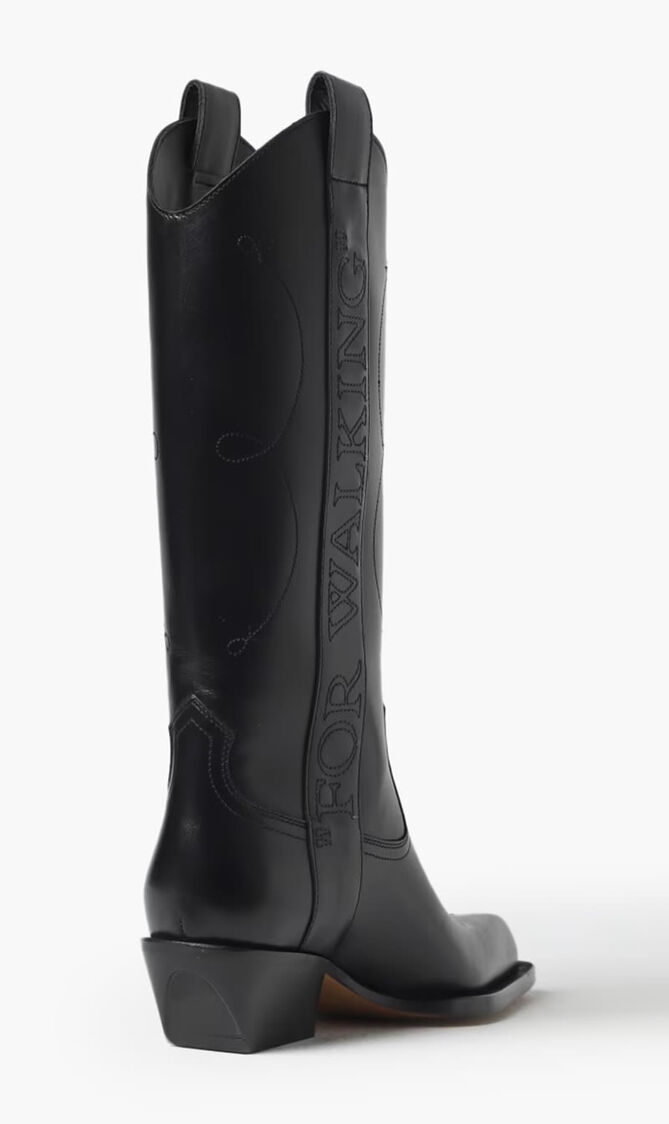 FOR WALKING TEXAN BOOT BLACK BLACK
