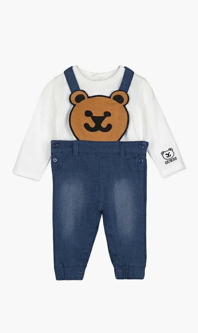 Set Ls T-Shirt+Str Denim Rompe