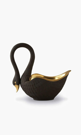 Swan Black Medium Bowl