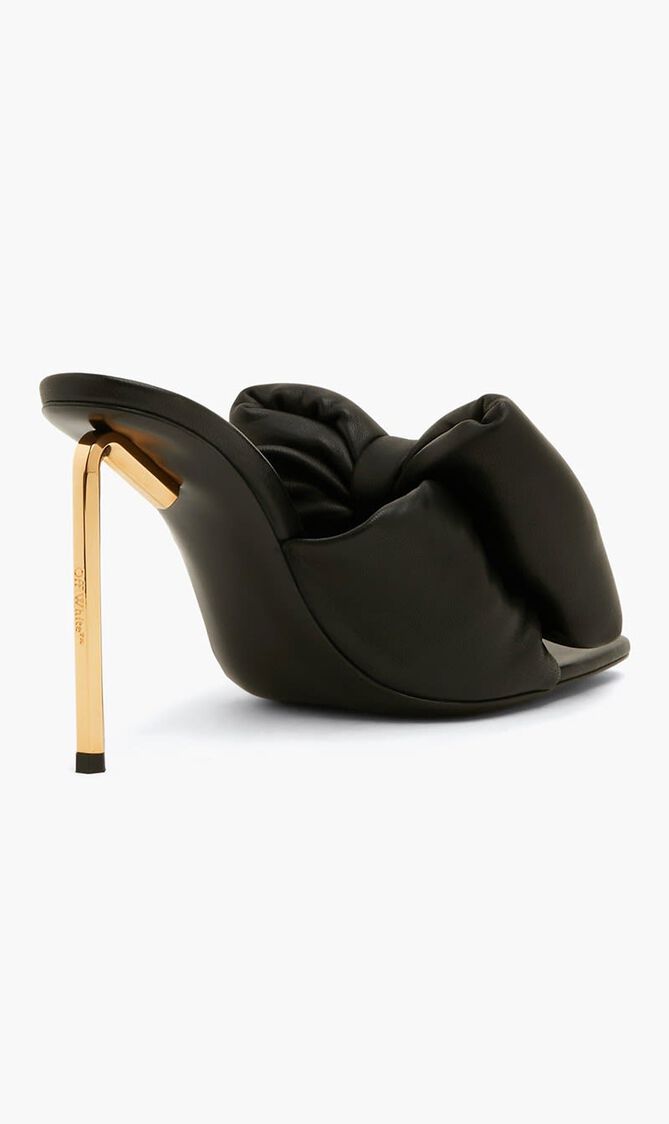 WOOL BOW HIGH GOLD ALLEN MULE BLACK GOLD