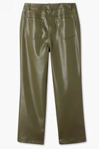 Khaki Vegan Leather Trouser Khaki Vegan Leather Trouser