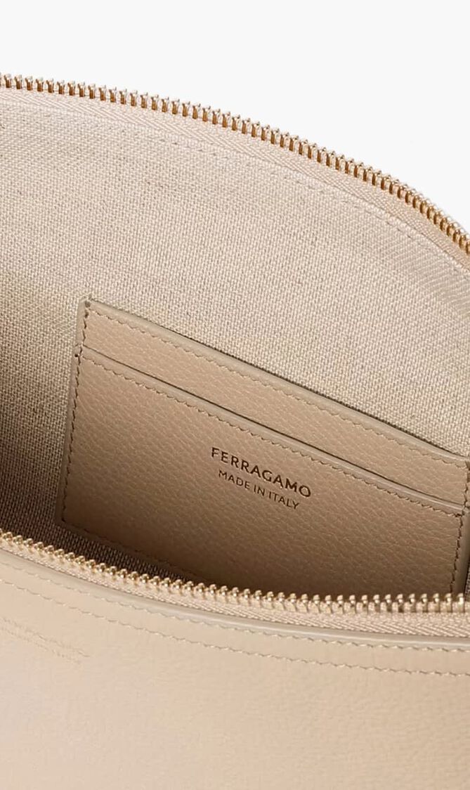 Logo Detail Calfskin Tote Bag