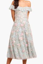 Antoinettes Floral Off Shoulder Ballerina Dress