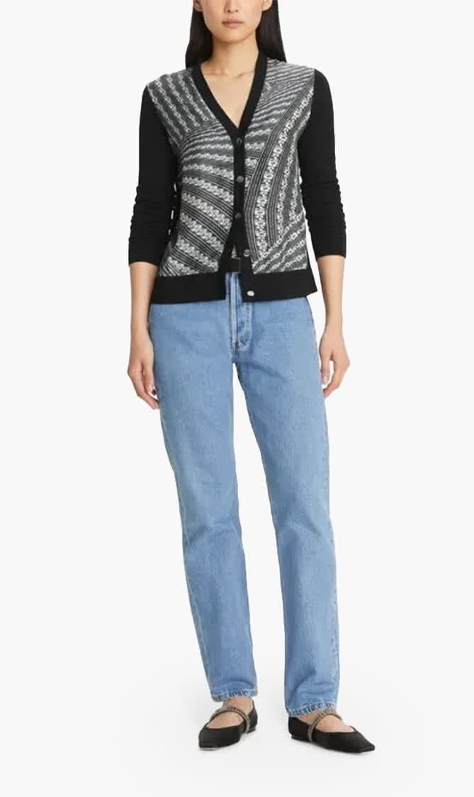 Silk Front Cardigan