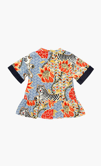Indian Floral Print Dress
