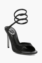 AUDREY BLACK SATIN JET STRASS